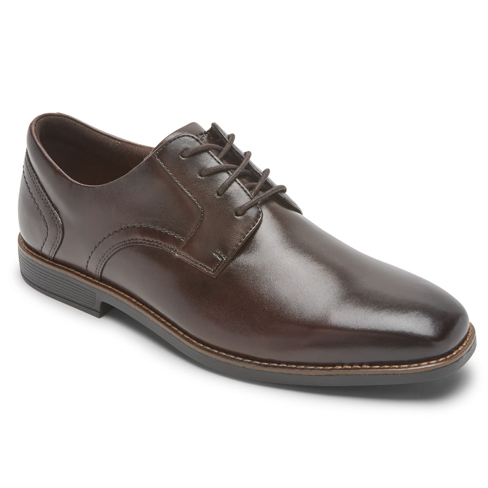 Rockport Snøre Sko Herre Mørke Brune - Slayter Plain Toe Shoe - VWUM78651